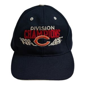 Vtg Chicago Bears 2005 NFL Division Champions NFC North Baseball Cap City Hunter